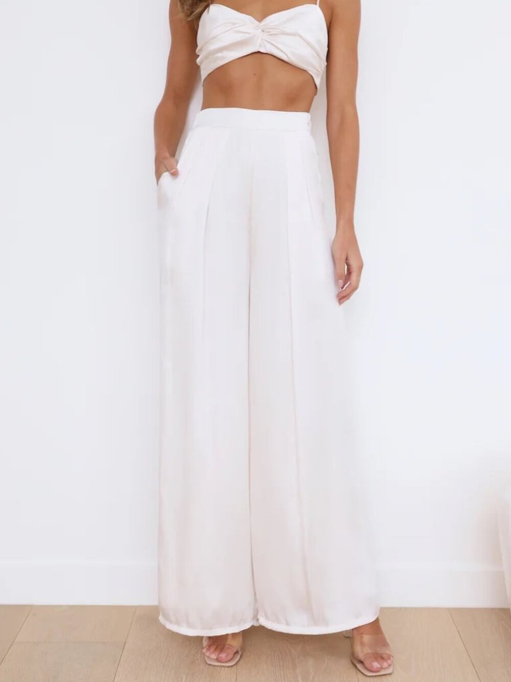 Hello Molly Sweeter Feelings Pants Cream Size Small (S)